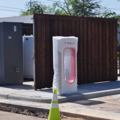 Tesla Charging Station Nears Completion