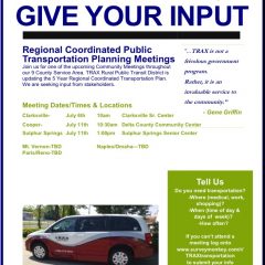 Regional Coordinated Public Transportation Planning Meetings!