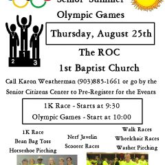 Senior Summer Olympics Games!