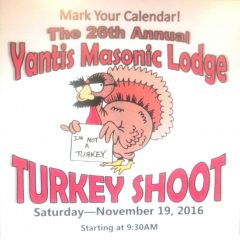 Yantis Masonic Turkey Shoot Nov. 19