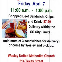 Wesley Youth Fundraiser, Friday April 7th 2017