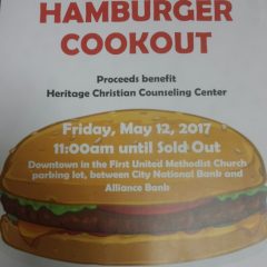 Hamburger Fundraiser for Heritage CCC