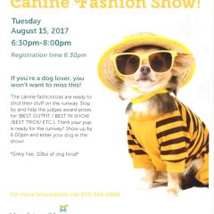 Canine Fashion Show Hosted by Hopkins Place