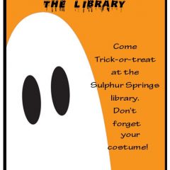 The S.S. Public Library Invites you to a Special Halloween Event