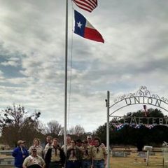 Scout Completes Eagle Leadership Service Project; Dedicated Flag Pole at Union Cemetery