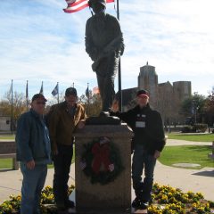 Wreaths at Veterans Memorial