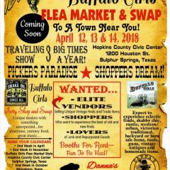 Mark Your Calendars for Danna’s Buffalo Girls Flea Market and Swap