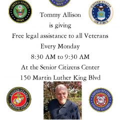 Free Legal Assistance Offered To All Veterans