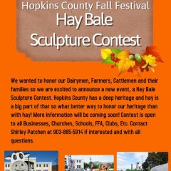 Fall Festival’s New Event for October is the Hay Bale Sculpture Contest