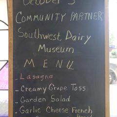 SW Dairy Museum Sponsors Dinner Bell Menu