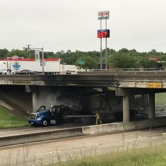 *Updated* Truck Fire Closes South Broadway Street Overpass