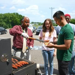 Semester-Ending Hot Dog Lunch At PJC.