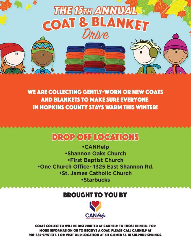 Coat and Blanket Drive by CANHelp Is Now Underway! - Ksst Radio