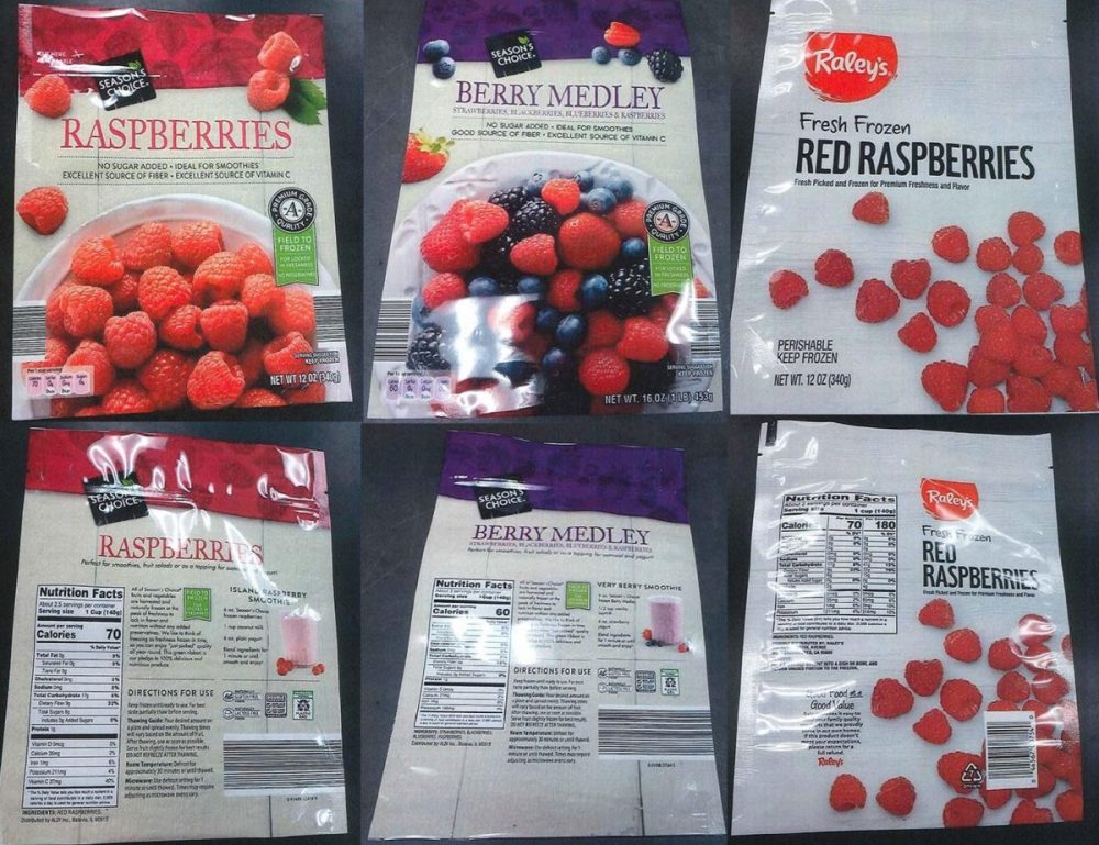 Fruit Recalls Season’s Choice, Raley’s Frozen Raspberries, Berry Mixes
