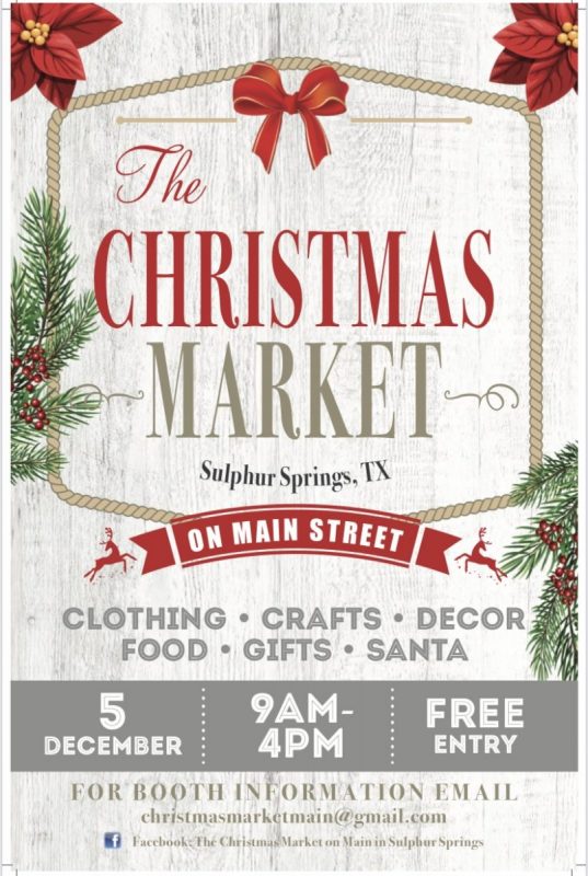 Shop Local at 'Christmas Market on Main Street' December 5 from 9am-4pm