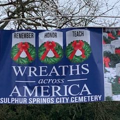 2020 ‘Wreaths Across America’ in Sulphur Springs