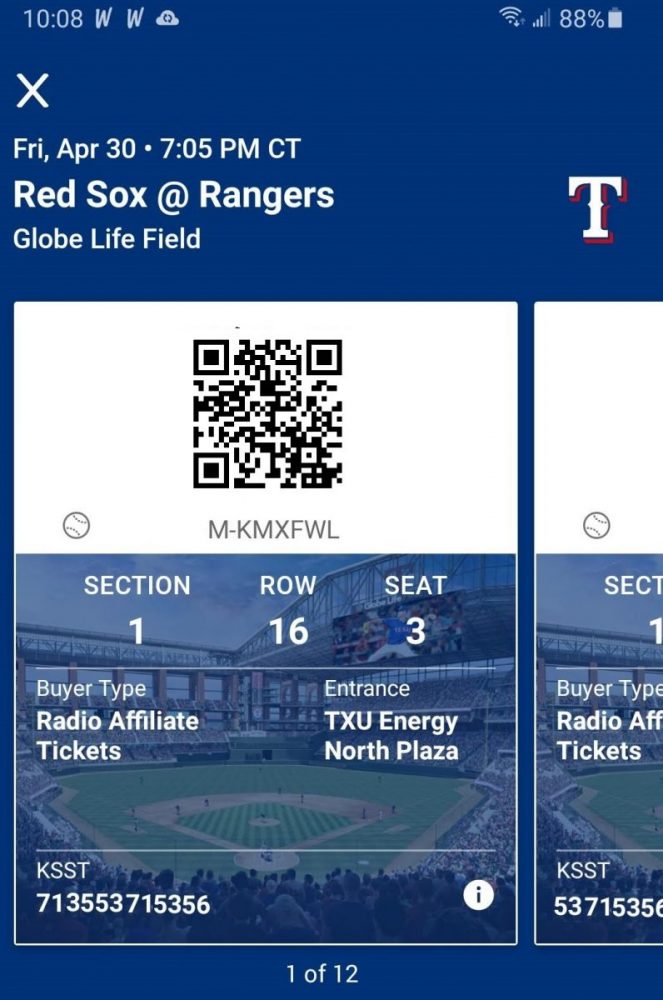 Rangers Ticket Information