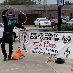 Catch Trevor Dreher, World Champ Trick Roper, at UPRA Rodeo April 16, 17 in the Regional Civic Center!