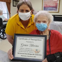 2021 Clara Bridges 90+ Celebration at Nursing Homes and Assisted Living