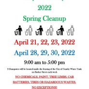 Cumby Spring Cleanup Days Continue