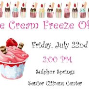 16 People Making Freezers Of Frozen Treats For Homemade Ice Cream Contest At Senior Center