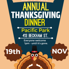 The Lil 4’s Club is Having Their Annual Thanksgiving Dinner November 19th