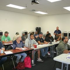 Truck Driving Instructor Bob Ashbreck Welcomed Students