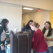 Hot Chocolate and Brownie Treat for the Paris Junior College Students