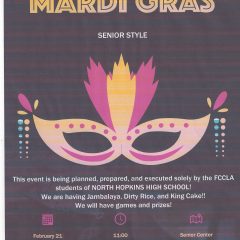 Senior Style Mardi Gras Party