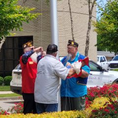 CHRISTUS Sulphur Springs Retires American Flag With Help of Local Veterans