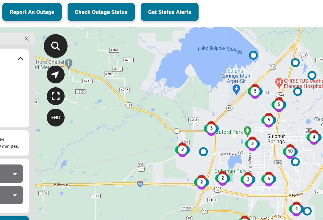 Oncor Outage Map Ksst Radio 1421