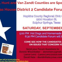 Texas House District 2 Candidate Forum to be Held September 9, 2023