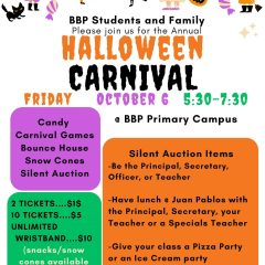 Barbara Bush Primary Will Host a Halloween Carnival October 6th