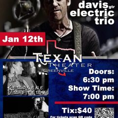 Brad Davis will be Performing Live January 12th at the Texan Theater in Greenville Texas