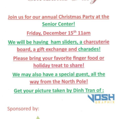 Christmas Party at the Senior Center 2023