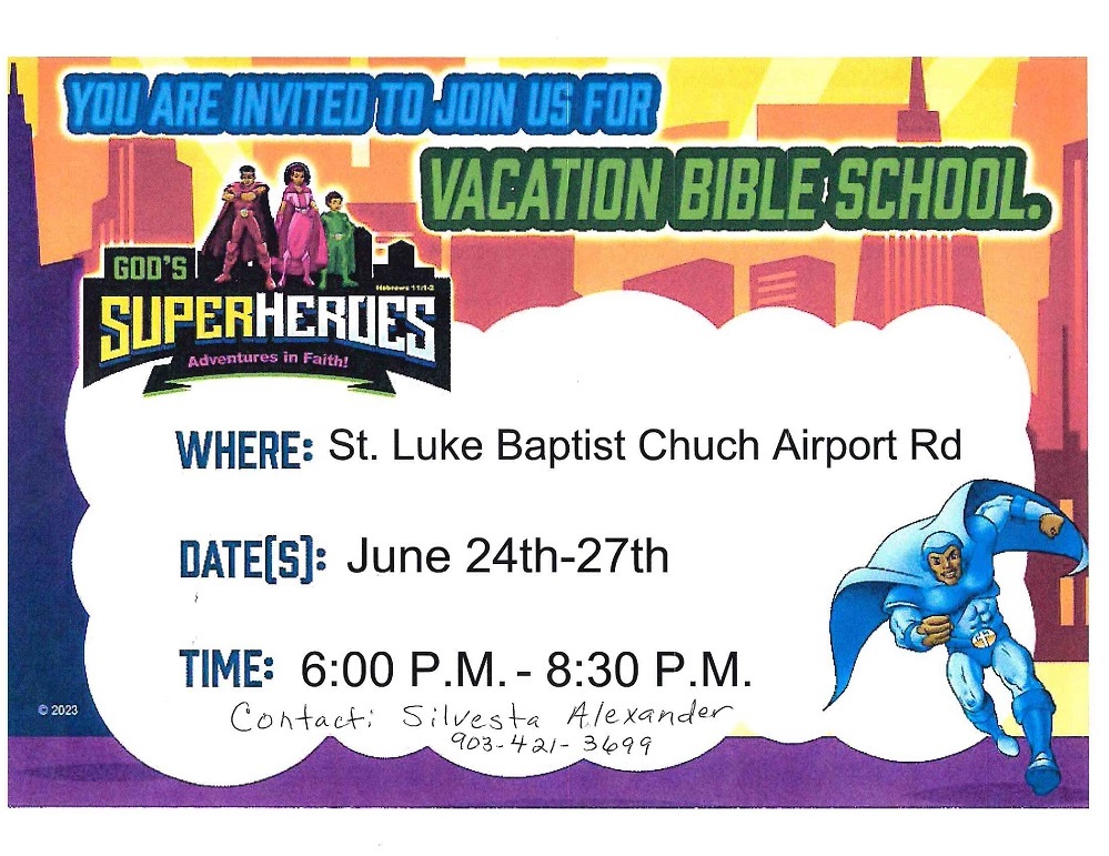 2024 VBS St. Luke Baptist Church