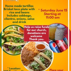 Taco Plates on Sale Saturday in Sulphur Springs