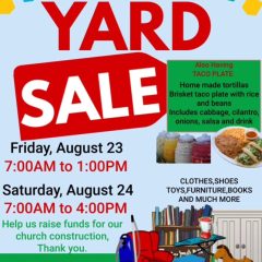 Tacos and Yard Sale in Saltillo for Iglesia Jesus Es El Camino