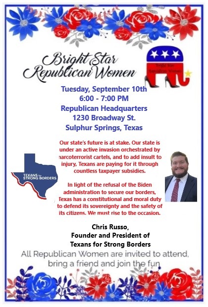 Bright Star Republican Women September Meeting