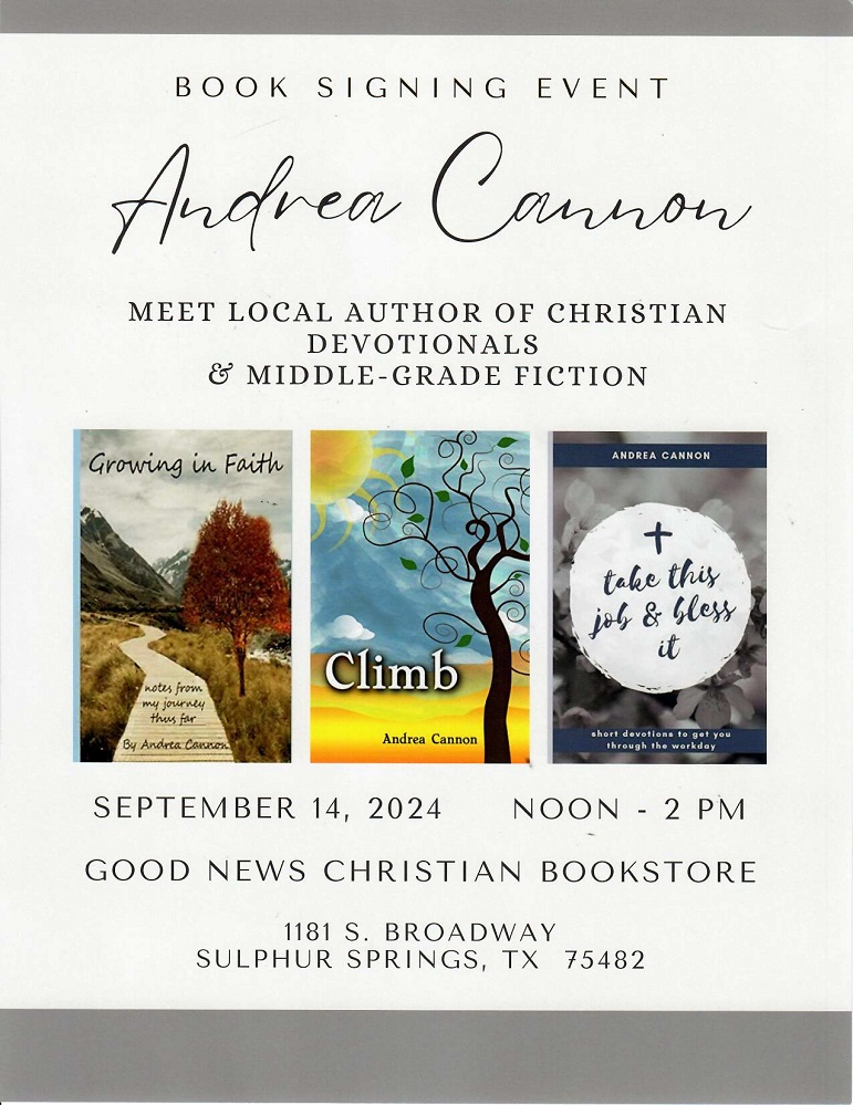 Andrea Cannon book signing