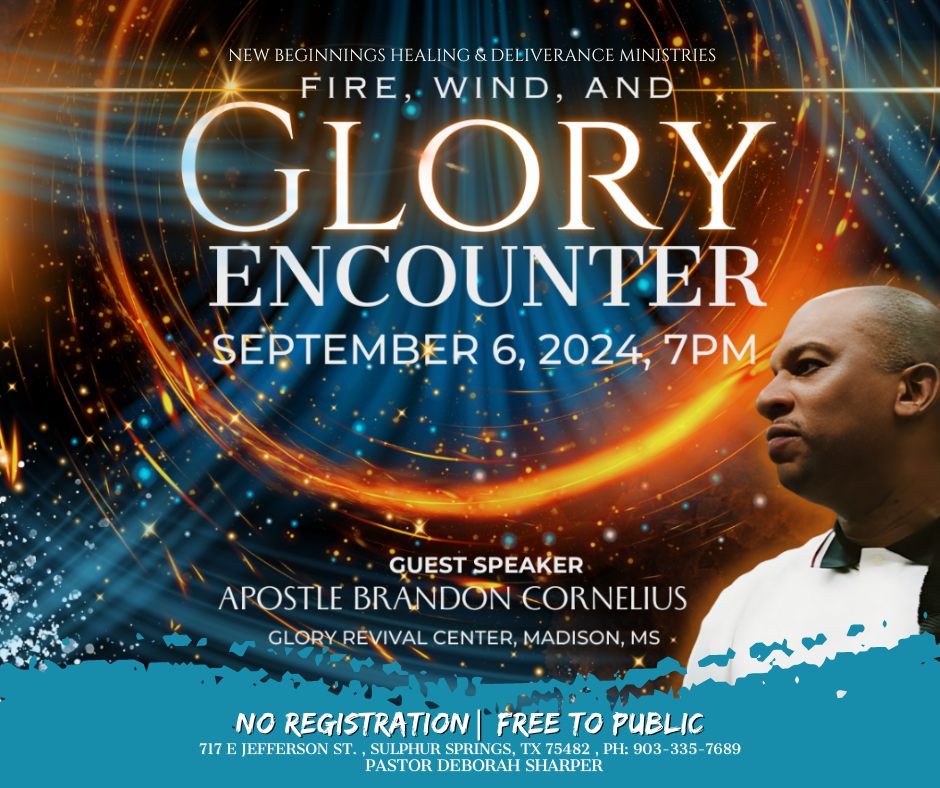 New Beginnings Healing and Development Glory Encounter September 6, 2024