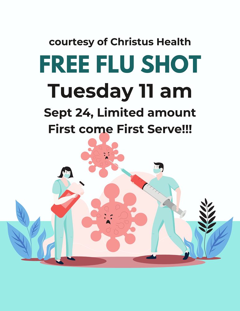 flu shots at Senor Citizens Activity Center