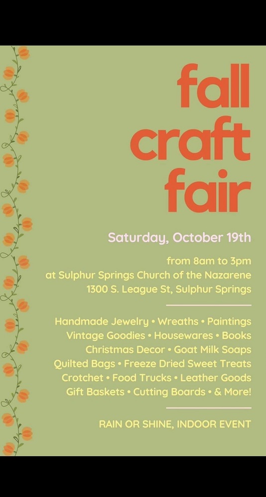 Church of the Nazarene Craft Fair 2024