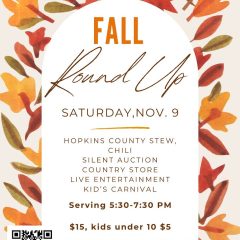 Wesley United Methodist Church Announces the Dates for Fall Round Up 2024