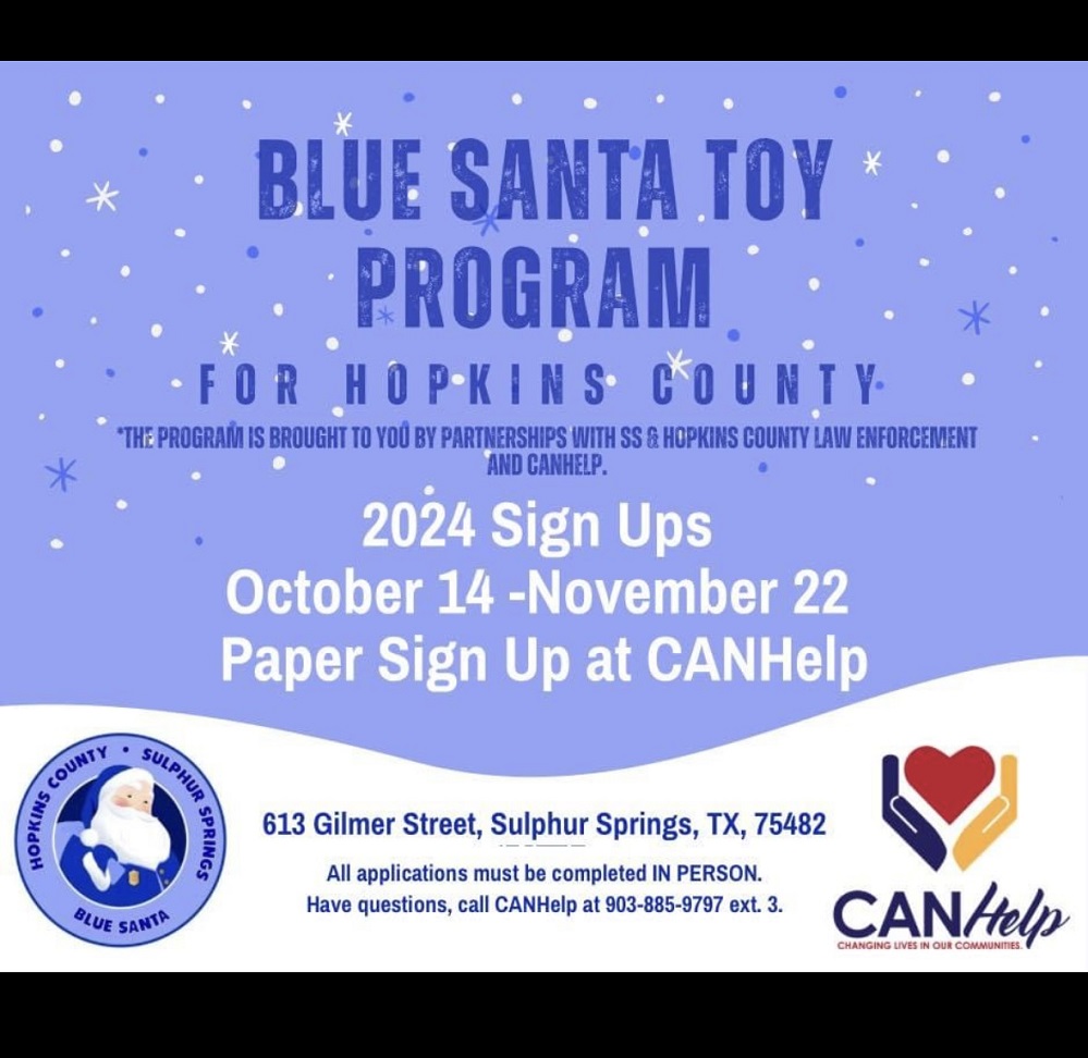 Blue Santa CANHelp 2024