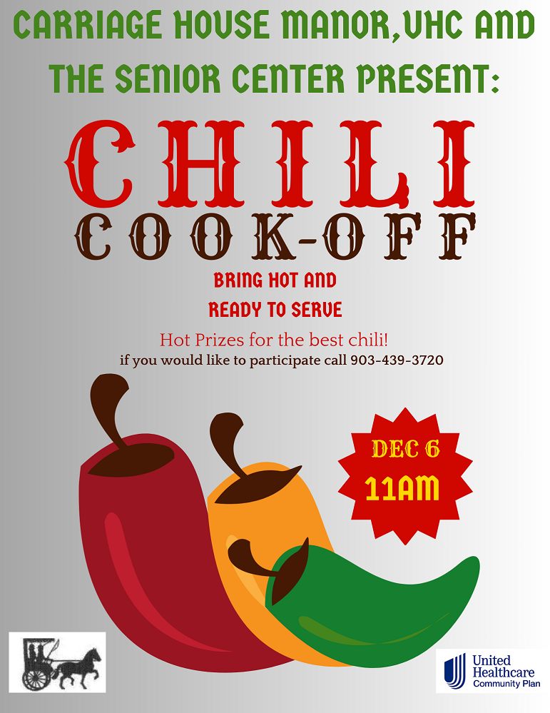 Sr Citizens Center chili cook off