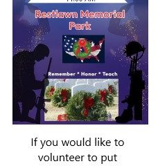 Volunteers Sought for Annual Wreaths Across America