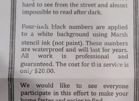 Curb Painting Company Does Not Have Permit to Solicit Door-to-Door