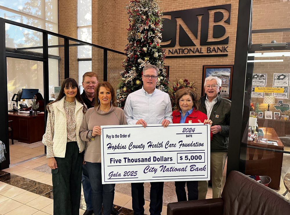 City National Bank and Hopkins County Health Care Foundation