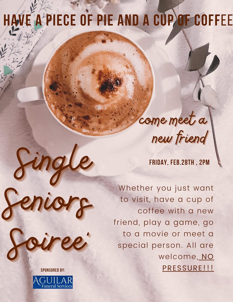 Single Seniors Soiree 1 Sr Center February 2025